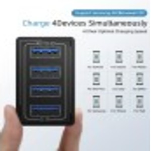 5V 5.1A QC 3.0 Mobile 4-Ports Wall Charger